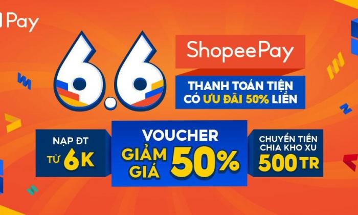 Giải nhiệt mùa hè bằng “mưa deal 6K” từ ví ShopeePay, duy nhất ngày 6.6